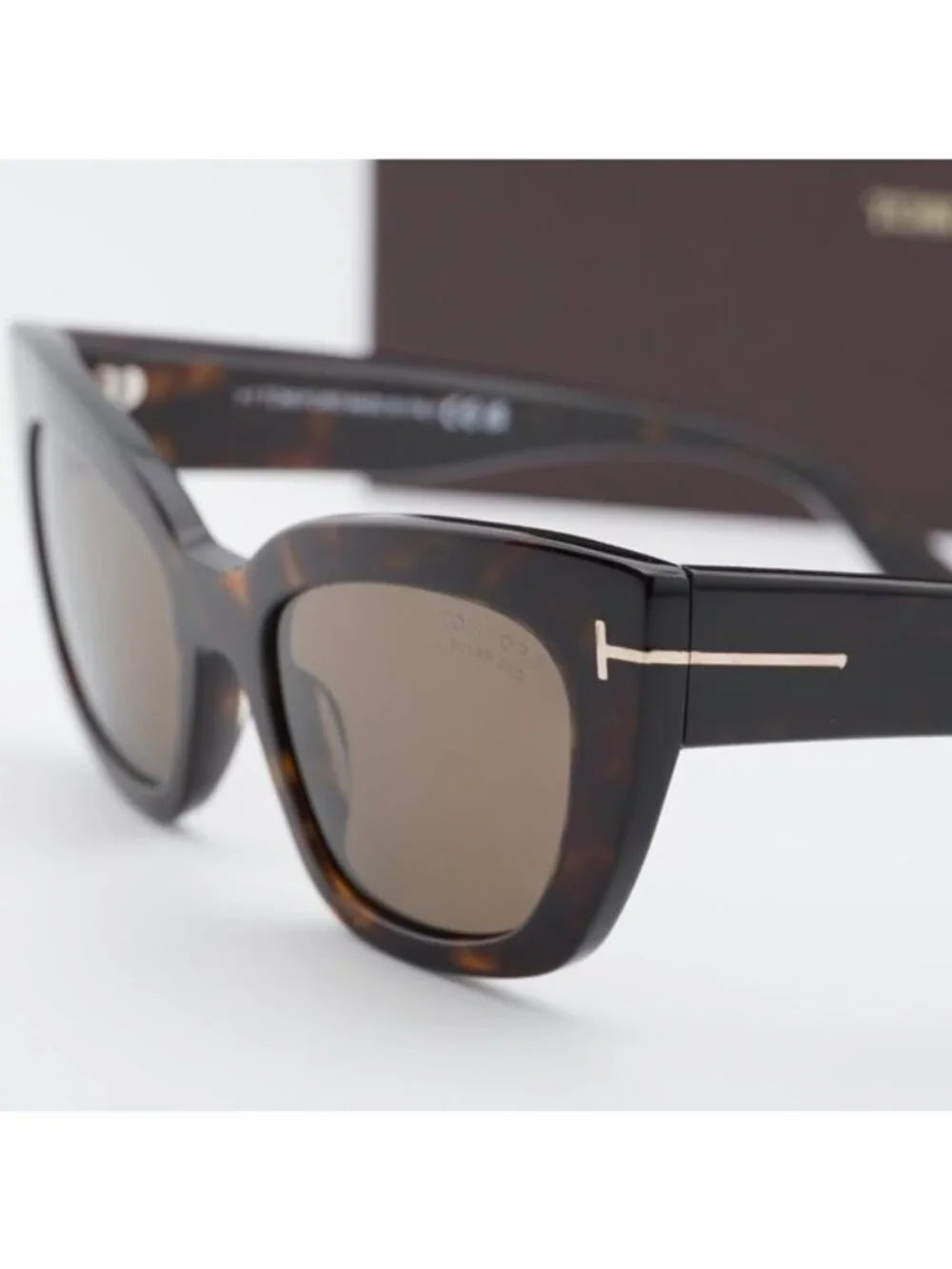 Tom Ford Athena FT1190 52H Cat Eye Sunglasses - Havana\Brown Polarized